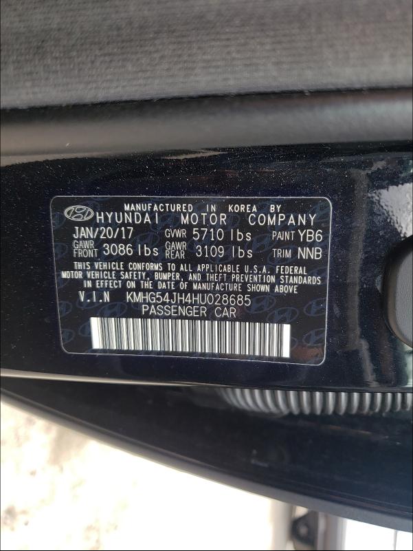 2017 GENESIS G90 ULTIMA KMHG54JH4HU028685
