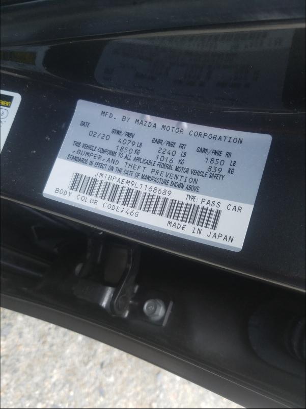 2020 MAZDA 3 PREMIUM JM1BPAEM9L1168689