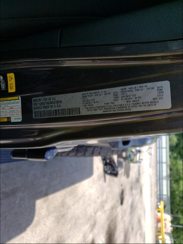 2021 JEEP GLADIATOR 1C6HJTAG3ML510559