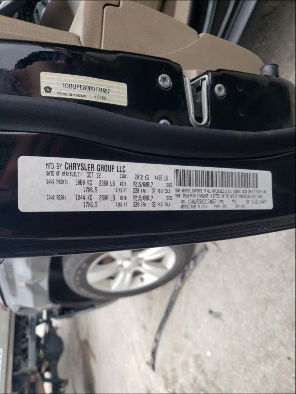 2013 JEEP PATRIOT LI 1C4NJPCB0DD174657