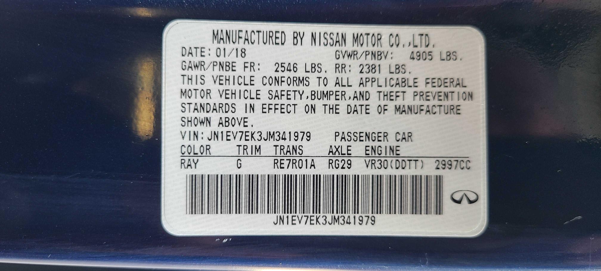 2018 INFINITI Q60 LUXE 3 JN1EV7EK3JM341979