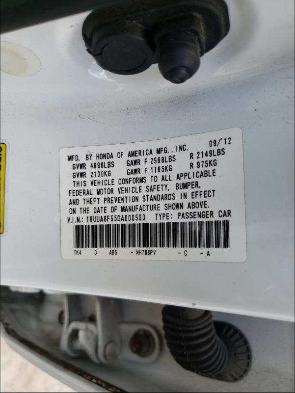 2013 ACURA TL TECH 19UUA8F55DA000500