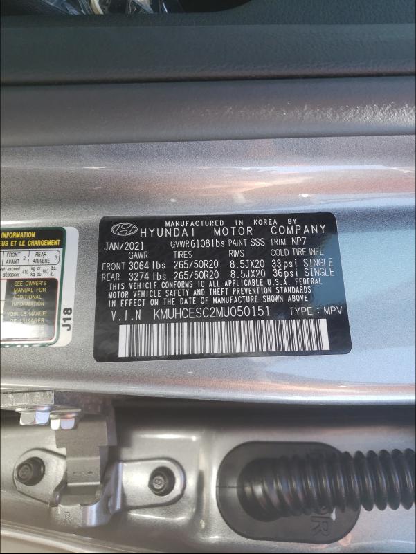 2021 GENESIS GV80 BASE KMUHCESC2MU050151