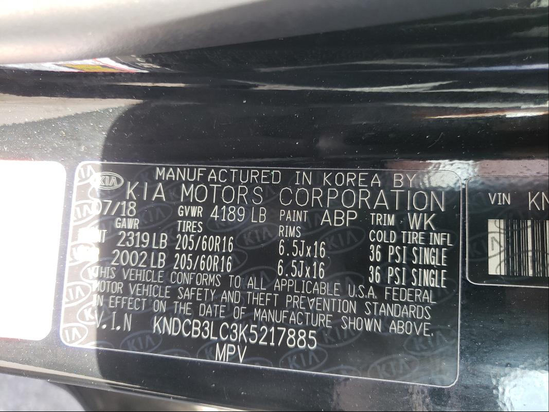 2019 KIA NIRO FE KNDCB3LC3K5217885