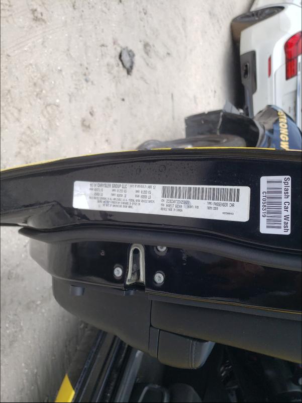 2012 DODGE CHARGER PO 2C3CDXAT3CH255622
