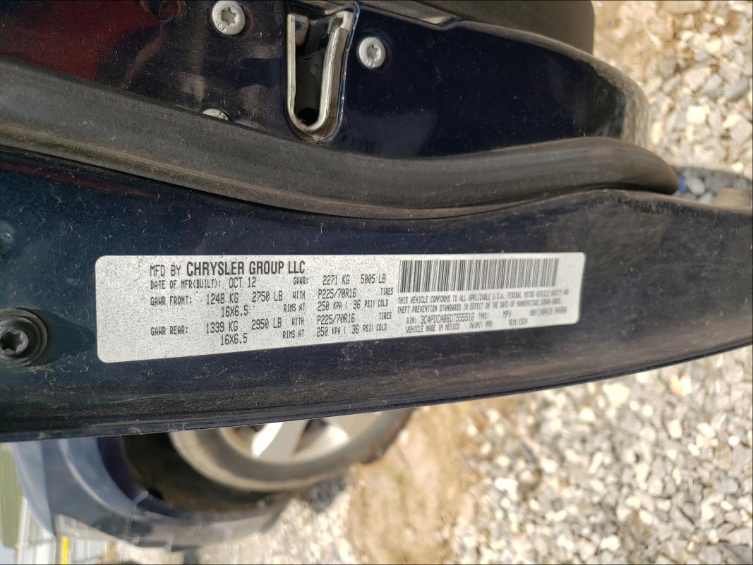 2013 DODGE JOURNEY 3C4PDCAB6DT555516