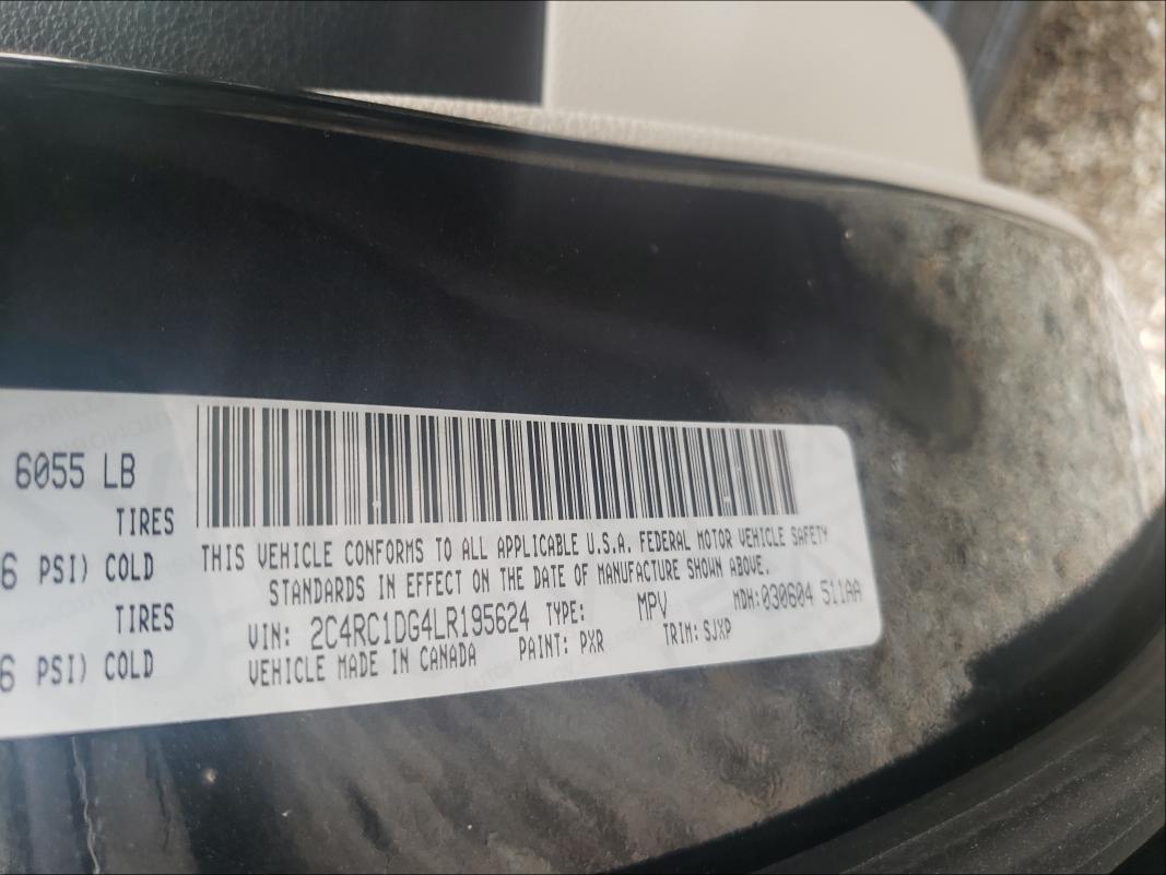2020 CHRYSLER VOYAGER LX 2C4RC1DG4LR195624