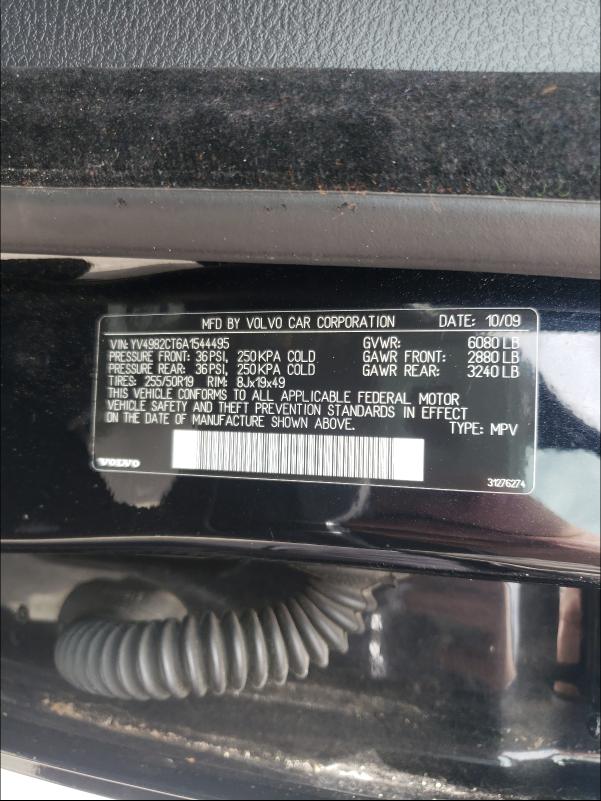 2010 VOLVO XC90 YV4982CT6A1544495