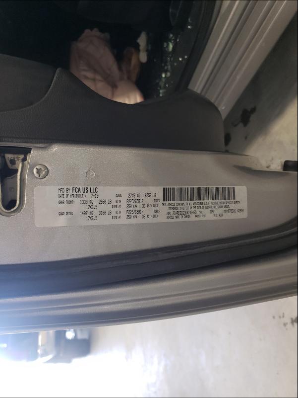 2C4RDGEG3KR743433 Dodge Grand Cara 2019. Фото: 9