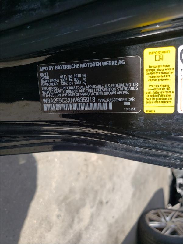 2017 BMW 230I WBA2F9C3XHV635918