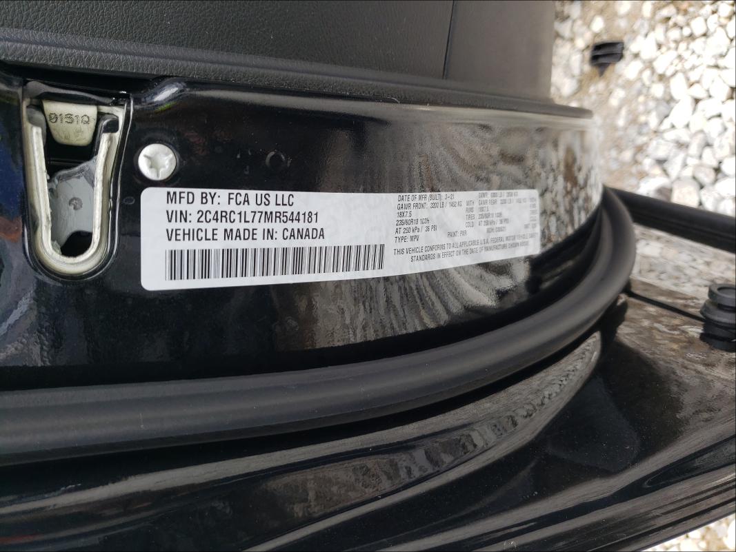 2021 CHRYSLER PACIFICA H 2C4RC1L77MR544181
