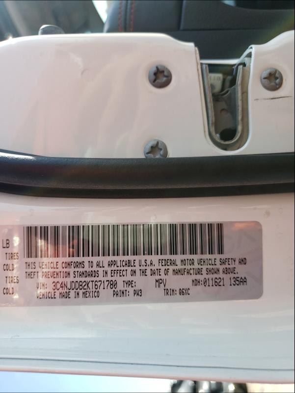 2019 JEEP COMPASS TR 3C4NJDDB2KT671780