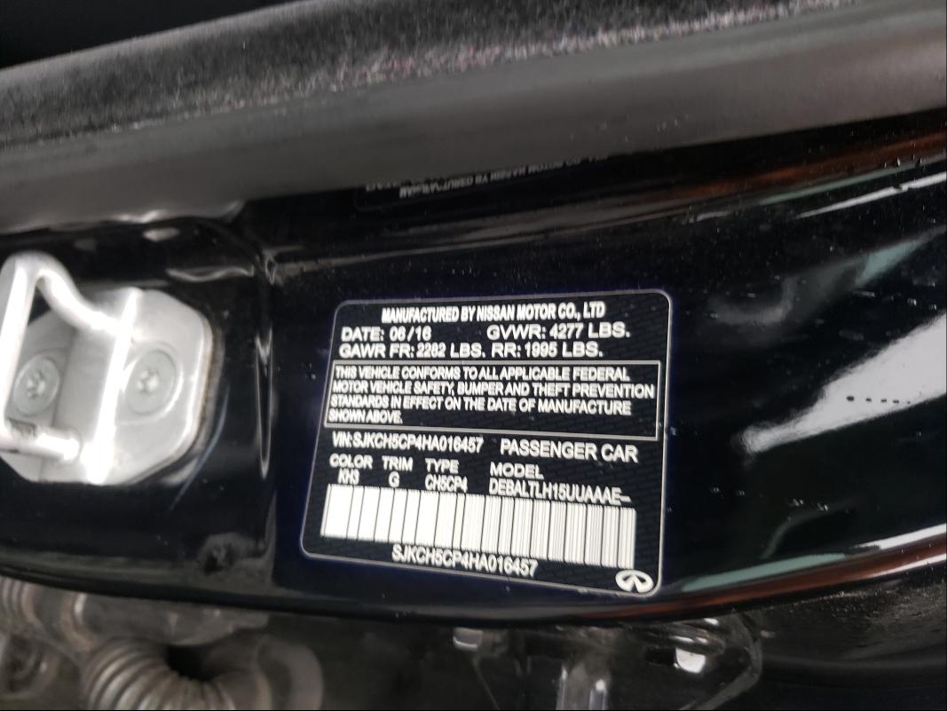 2017 INFINITI QX30 BASE SJKCH5CP4HA016457