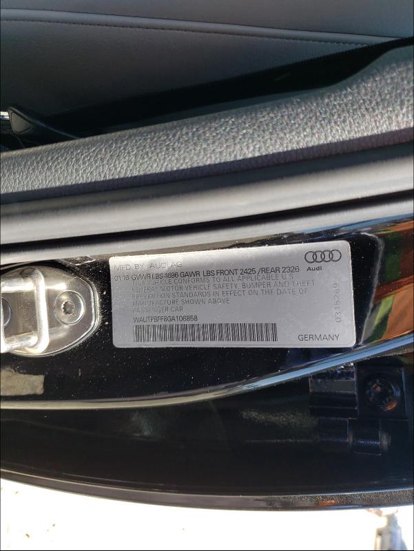 2016 AUDI A3 E-TRON WAUTPBFF8GA106858
