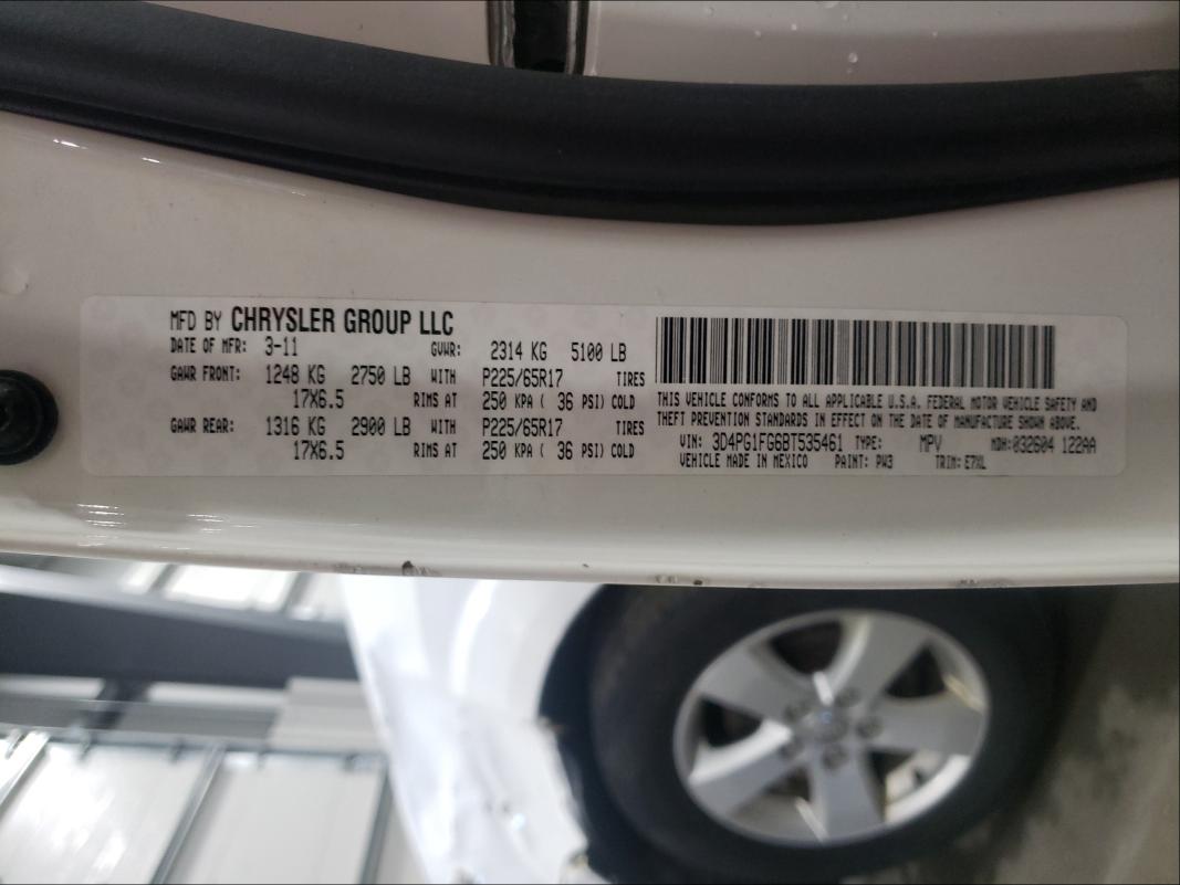 2011 DODGE JOURNEY MA 3D4PG1FG6BT535461