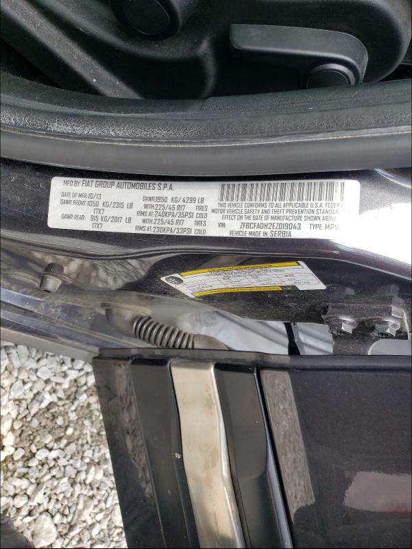 2014 FIAT 500L TREKK ZFBCFADH2EZ019043