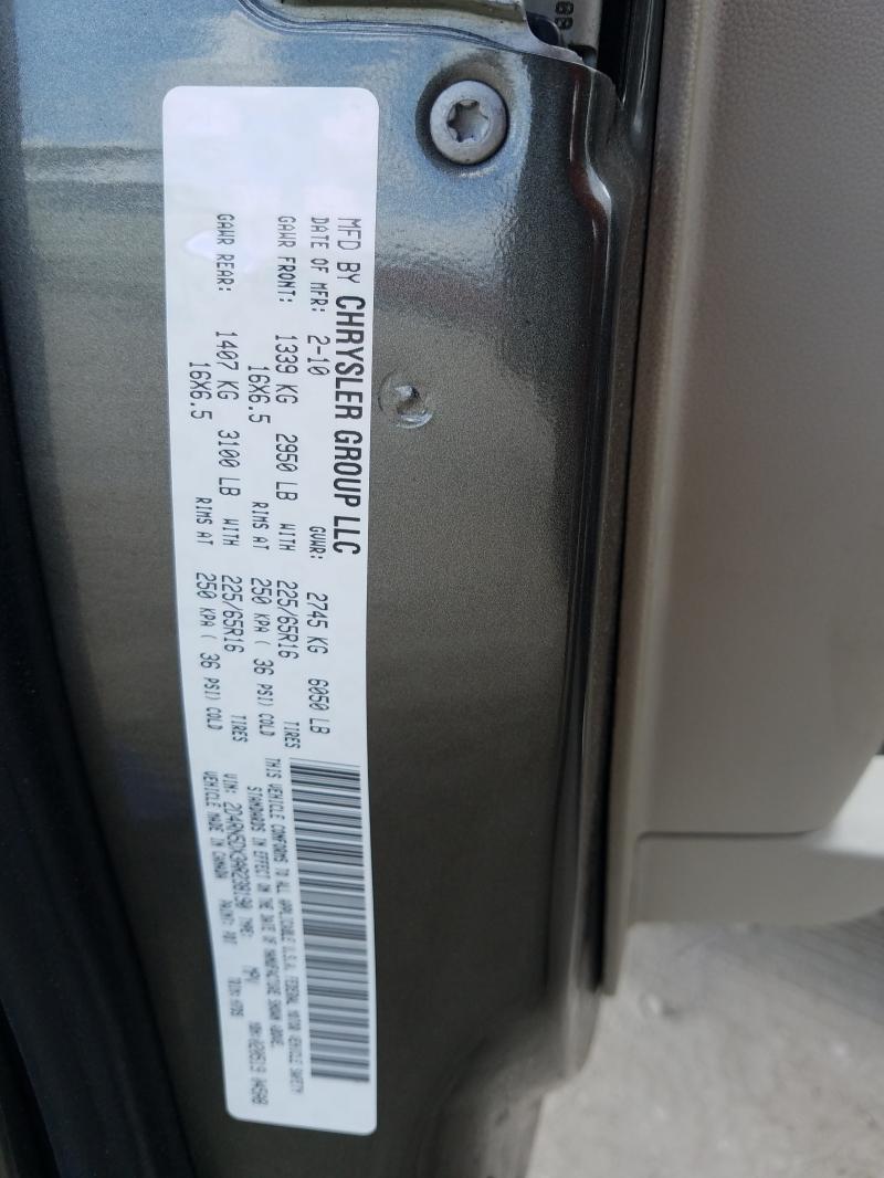 2010 DODGE GRD CARAVA 2D4RN5DX3AR238190