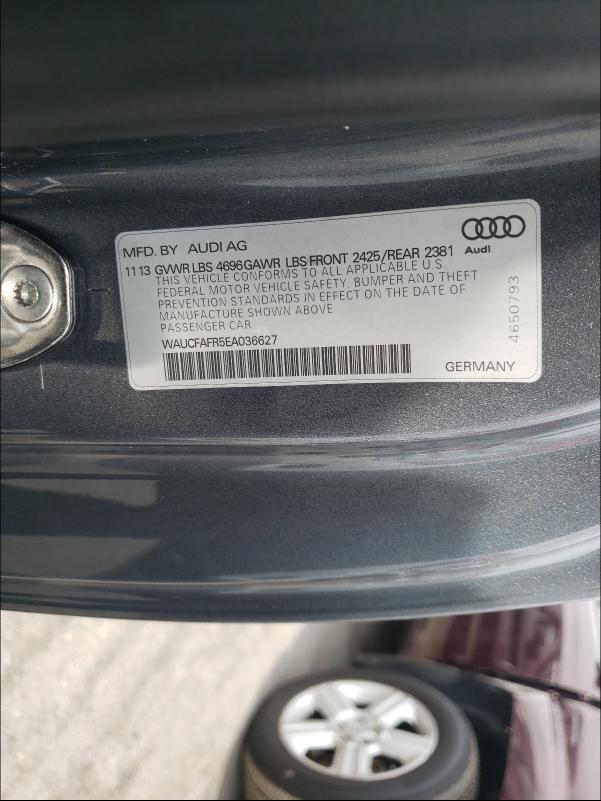 2014 AUDI A5 PREMIUM WAUCFAFR5EA036627