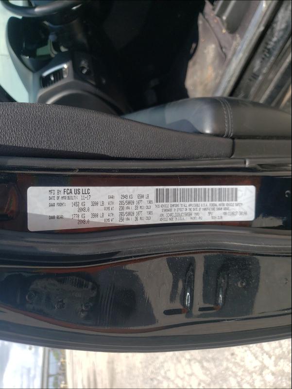 2018 DODGE DURANGO GT 1C4RDJDG9JC150584