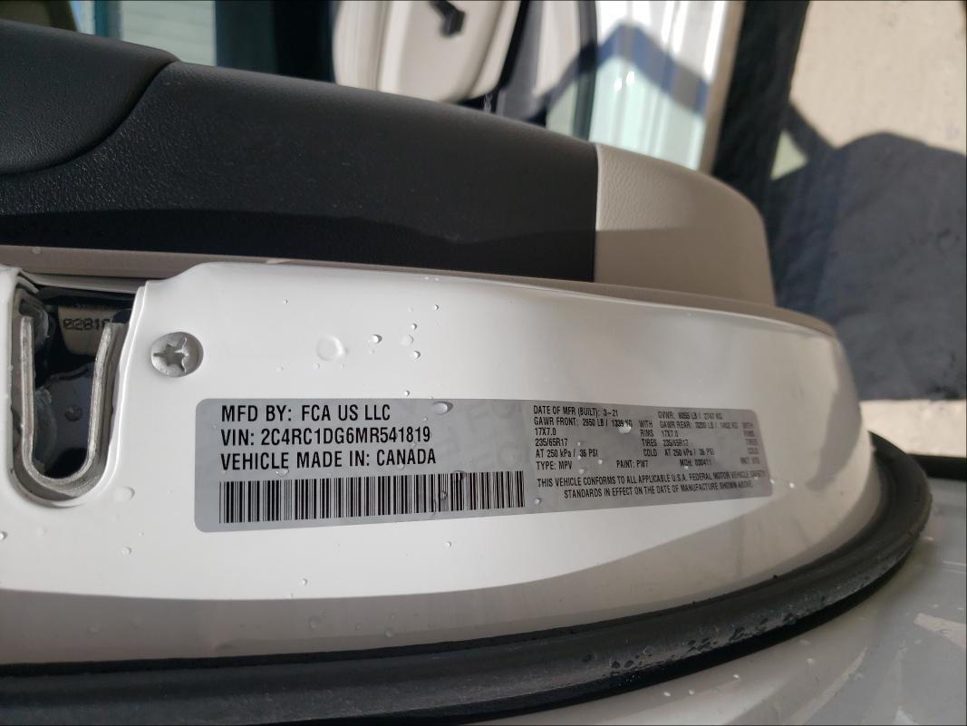 2021 CHRYSLER VOYAGER LX 2C4RC1DG6MR541819