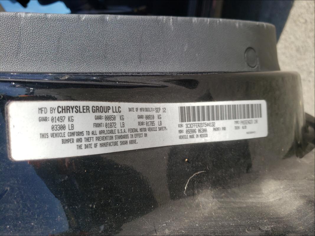 2013 FIAT 500 LOUNGE 3C3CFFER2DT544132