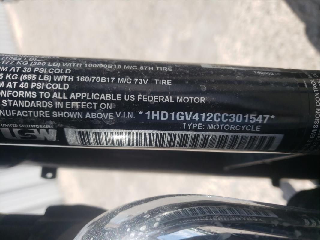 2012 HARLEY-DAVIDSON FXDC DYNA 1HD1GV412CC301547