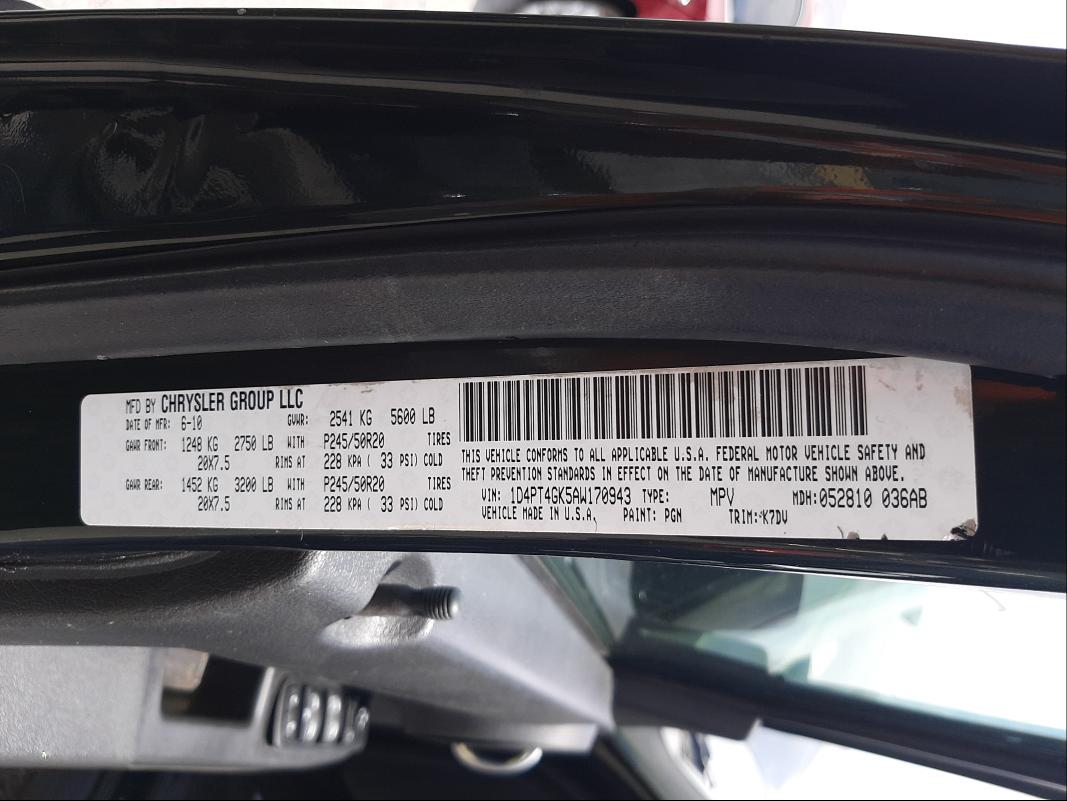 2010 DODGE NITRO HEAT 1D4PT4GK5AW170943