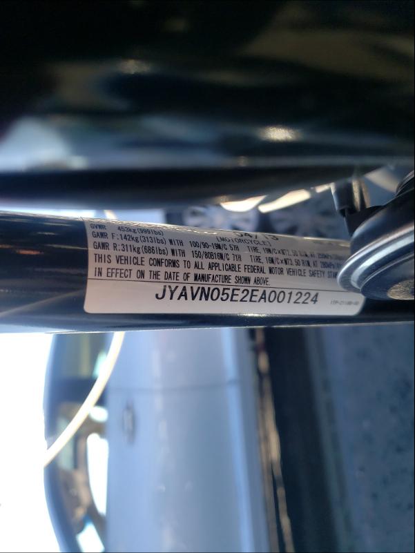 2014 YAMAHA XVS950 CU JYAVN05E2EA001224