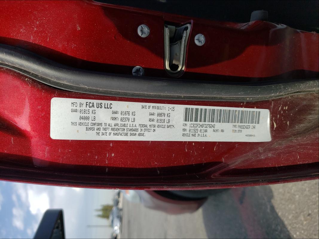 2015 DODGE DART SE AE 1C3CDFDH6FD276242
