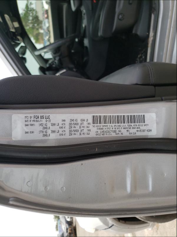 2019 DODGE DURANGO GT 1C4RDHDG5KC779382