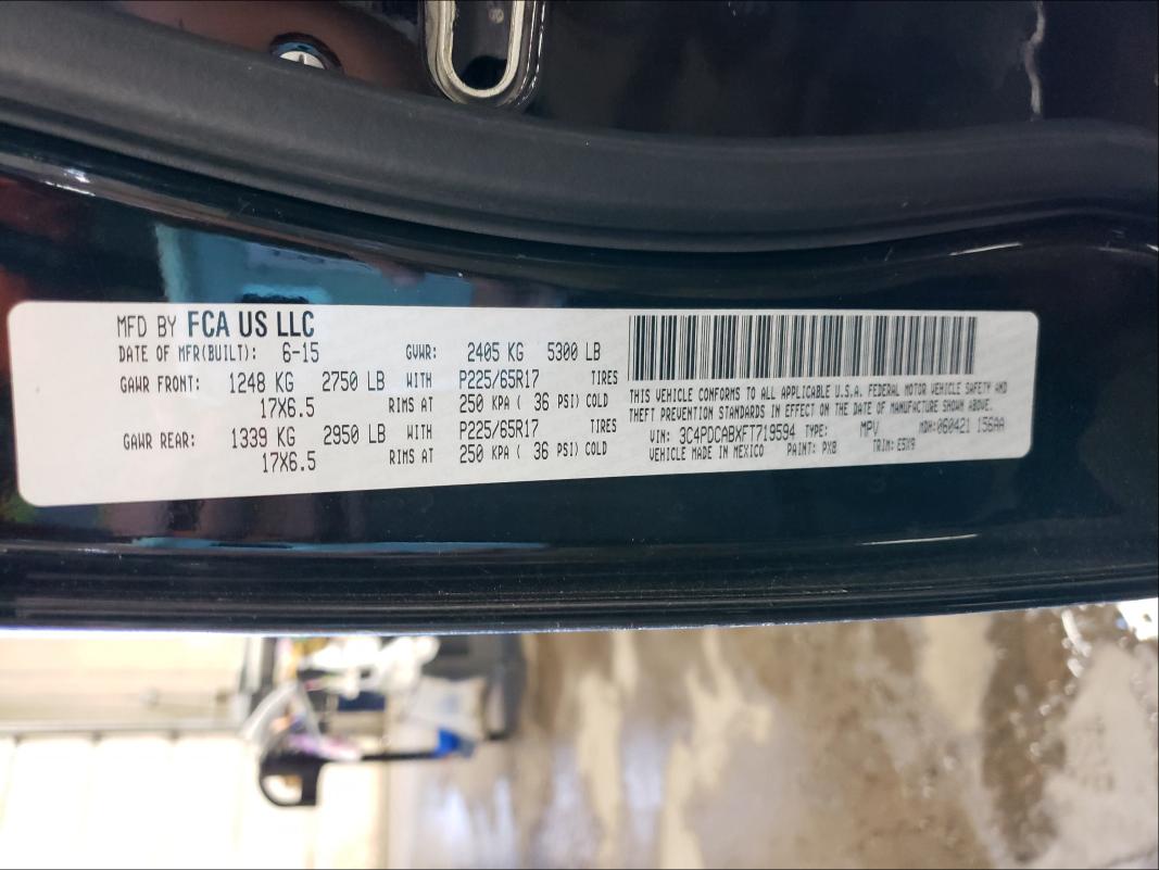 2015 DODGE JOURNEY 3C4PDCABXFT719594