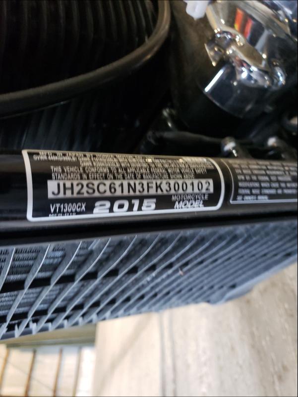2015 HONDA VT1300 CX JH2SC61N3FK300102