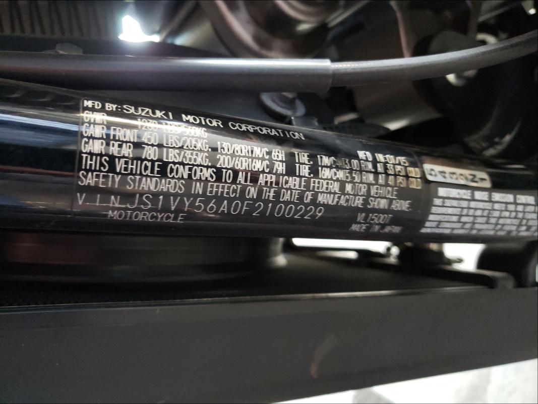 2015 SUZUKI VL1500 B JS1VY56A0F2100229
