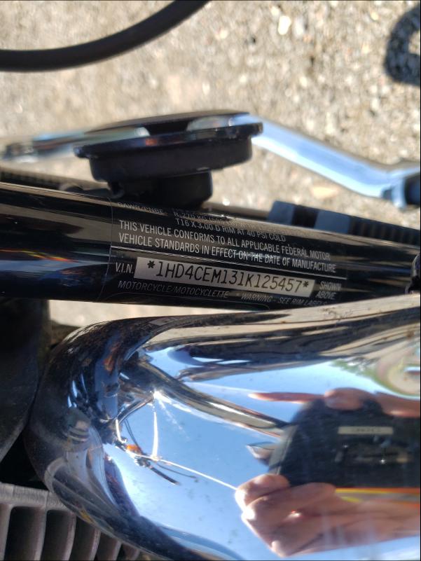 2001 HARLEY-DAVIDSON XL883 HUGG 1HD4CEM131K125457