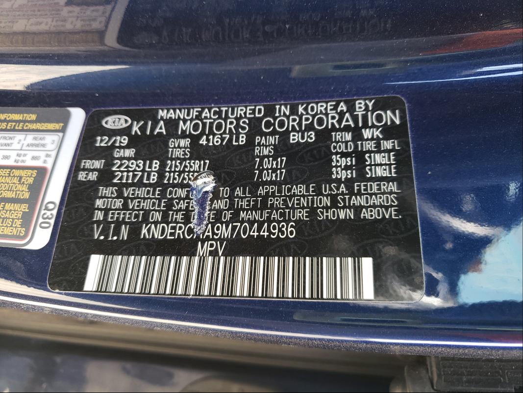 2021 KIA SELTOS EX KNDERCAA9M7044936