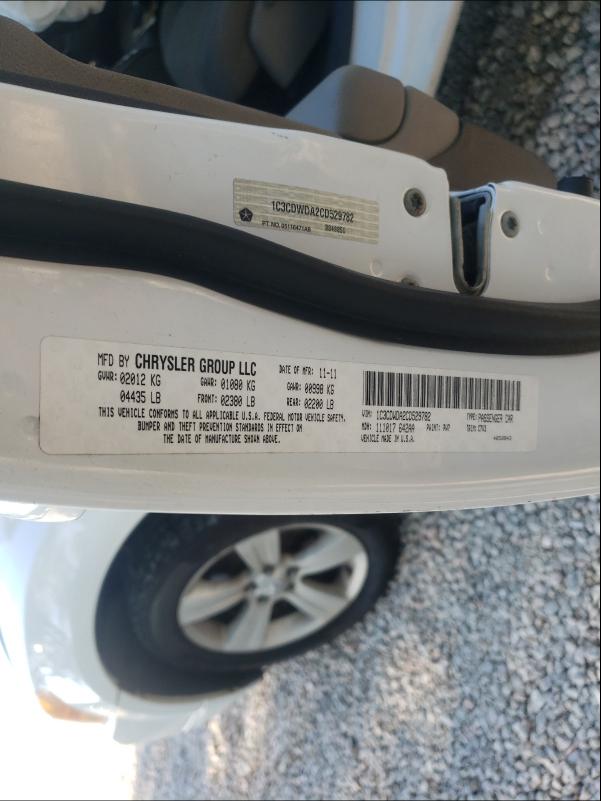 2012 DODGE CALIBER SX 1C3CDWDA2CD529782