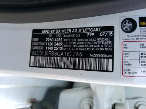 2016 MERCEDES-BENZ CLS 400 WDDLJ6FB8GA162765