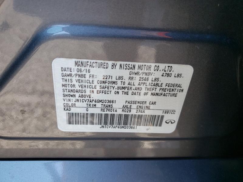 2016 INFINITI Q45 JN1CV7AP4GM203661