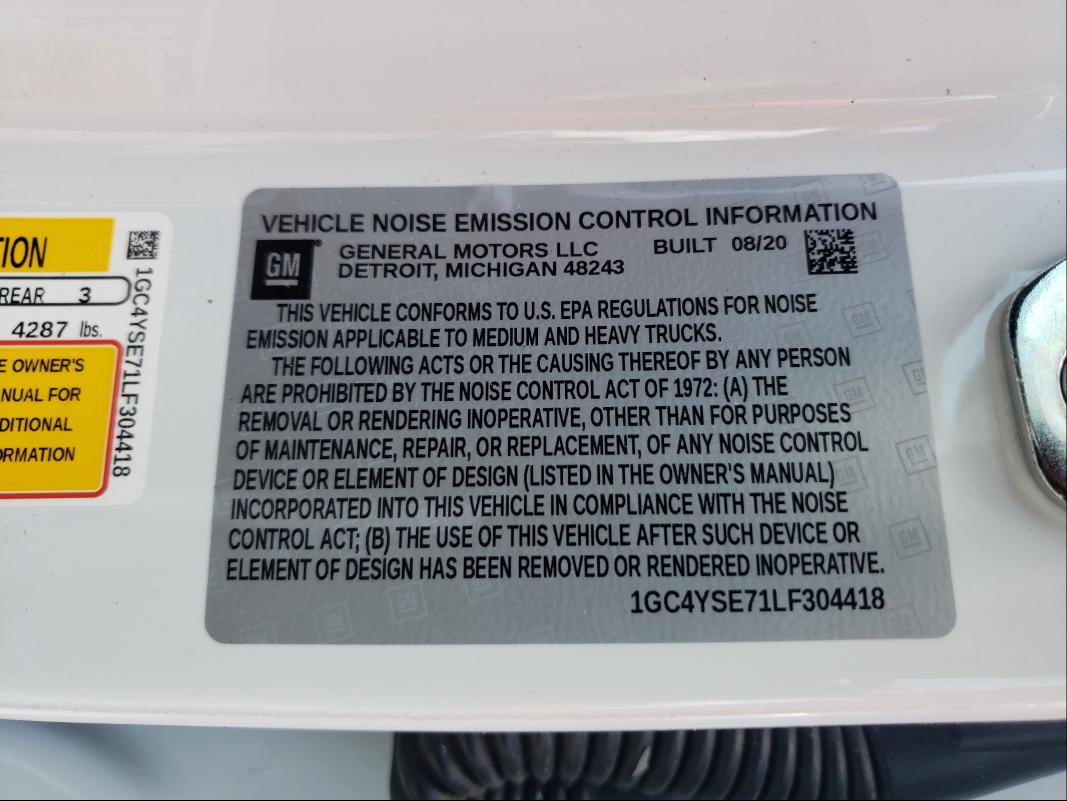 2020 CHEVROLET C3500 1GC4YSE71LF304418