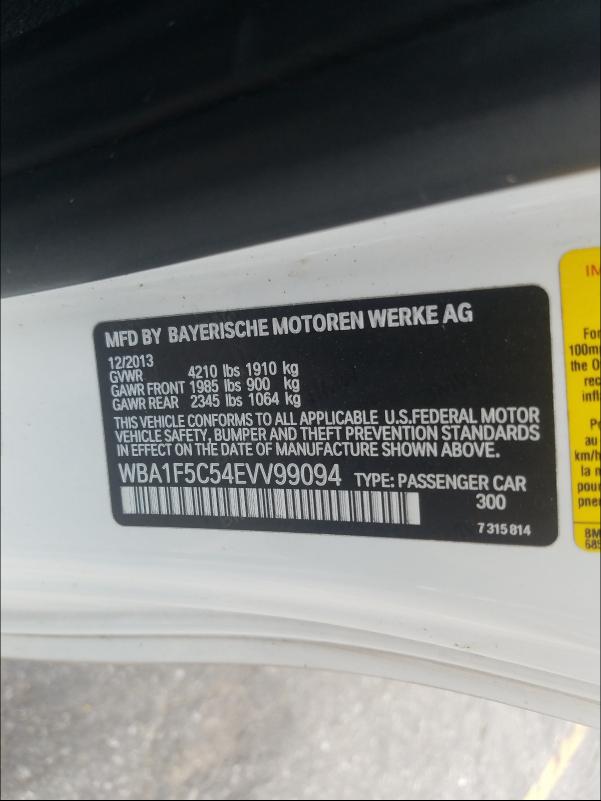 2014 BMW 228 I WBA1F5C54EVV99094