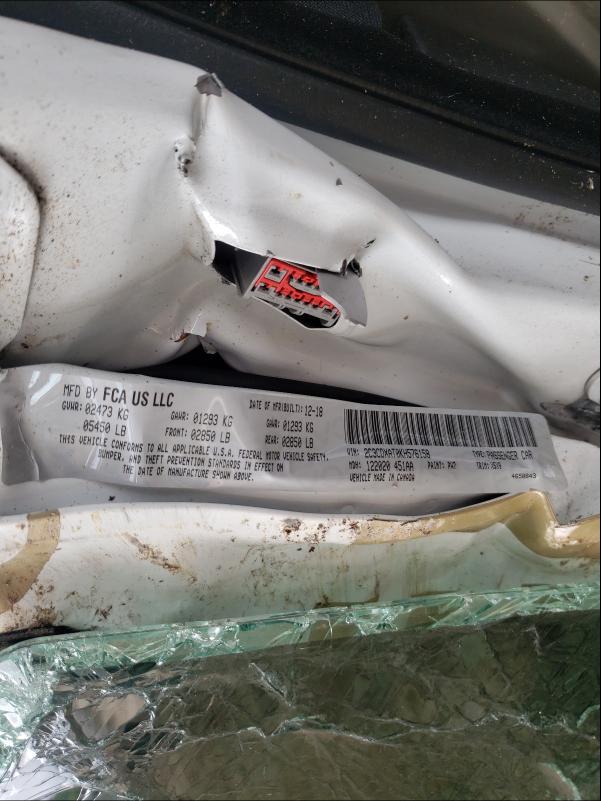 2019 DODGE CHARGER PO 2C3CDXAT0KH576158