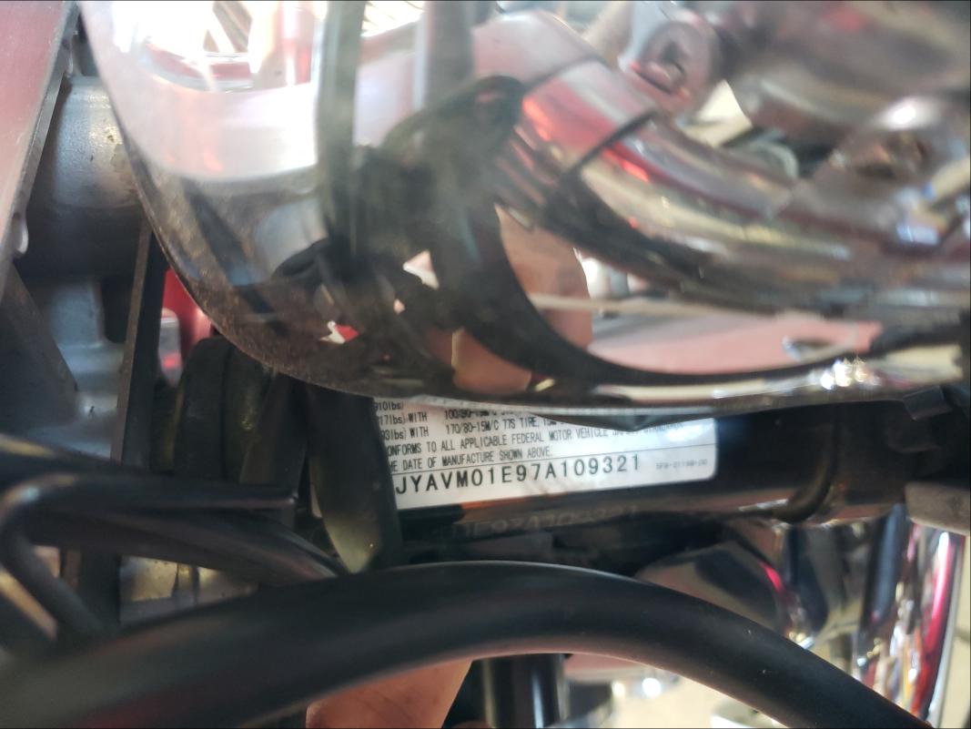 2007 YAMAHA XVS650 JYAVM01E97A109321