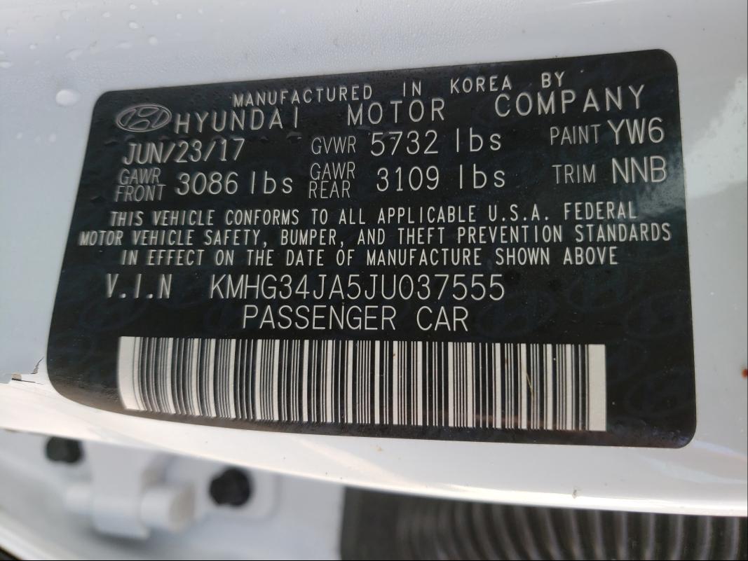 2018 GENESIS G90 PREMIU KMHG34JA5JU037555