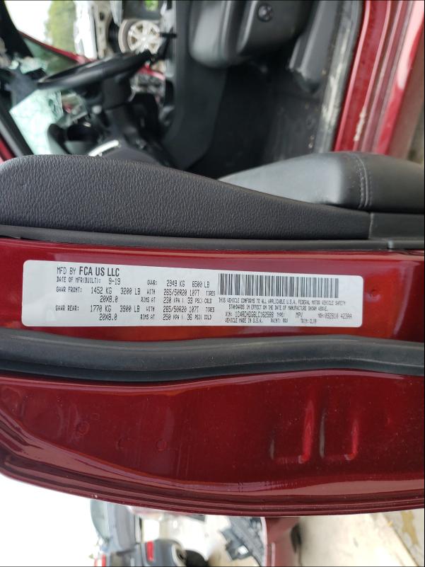 2020 DODGE DURANGO GT 1C4RDHDG6LC162588