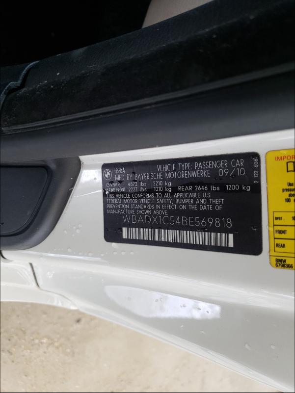 2011 BMW 335 IS WBADX1C54BE569818