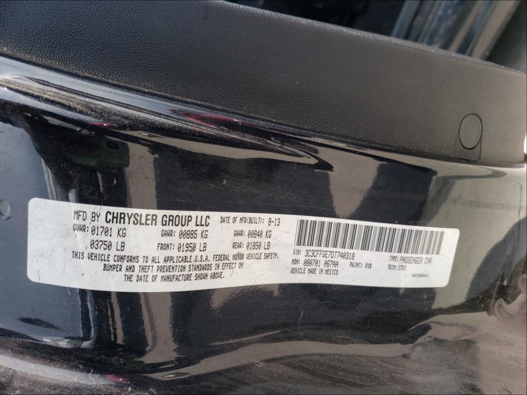 2013 FIAT 500 ELECTR 3C3CFFGE7DT740318