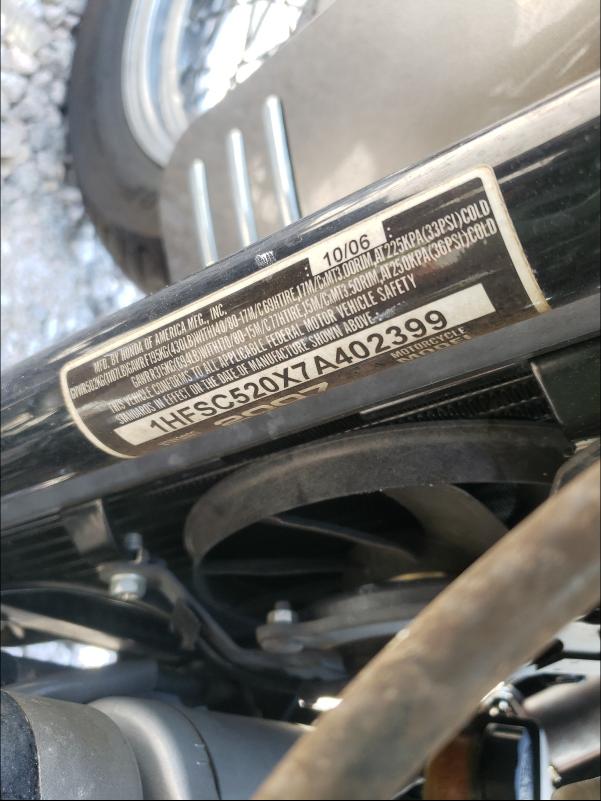 2007 HONDA VTX1300 S 1HFSC520X7A402399