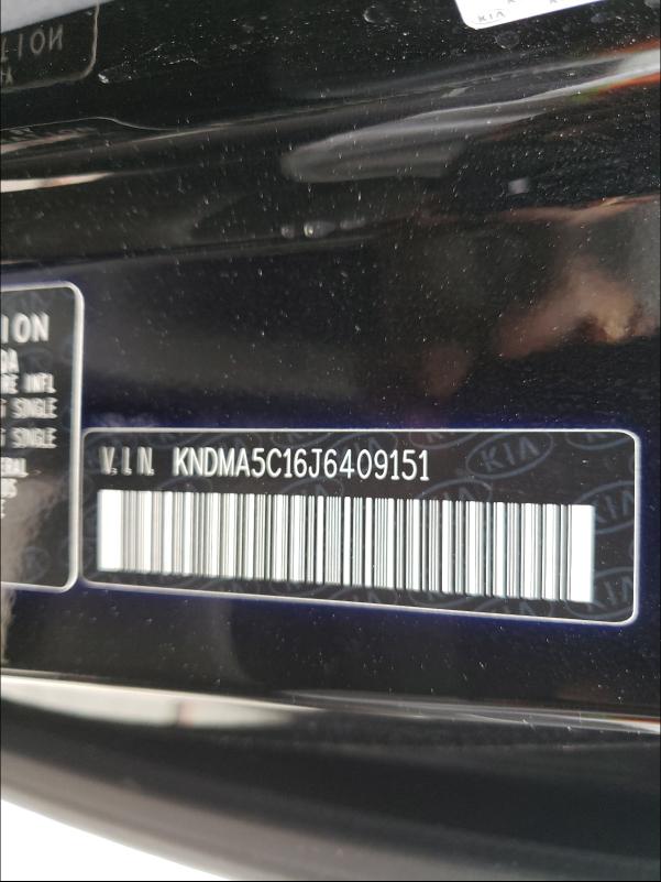 2018 KIA SEDONA L KNDMA5C16J6409151