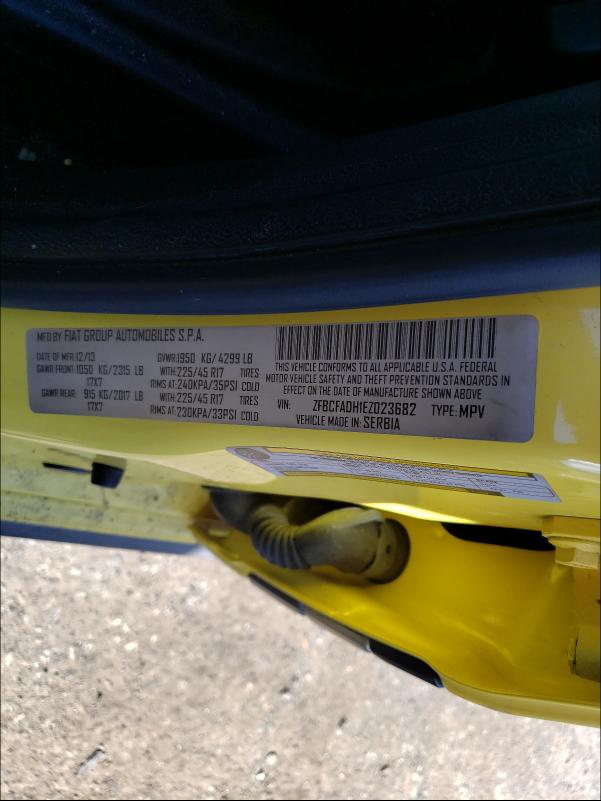 2014 FIAT 500L TREKK ZFBCFADH1EZ023682