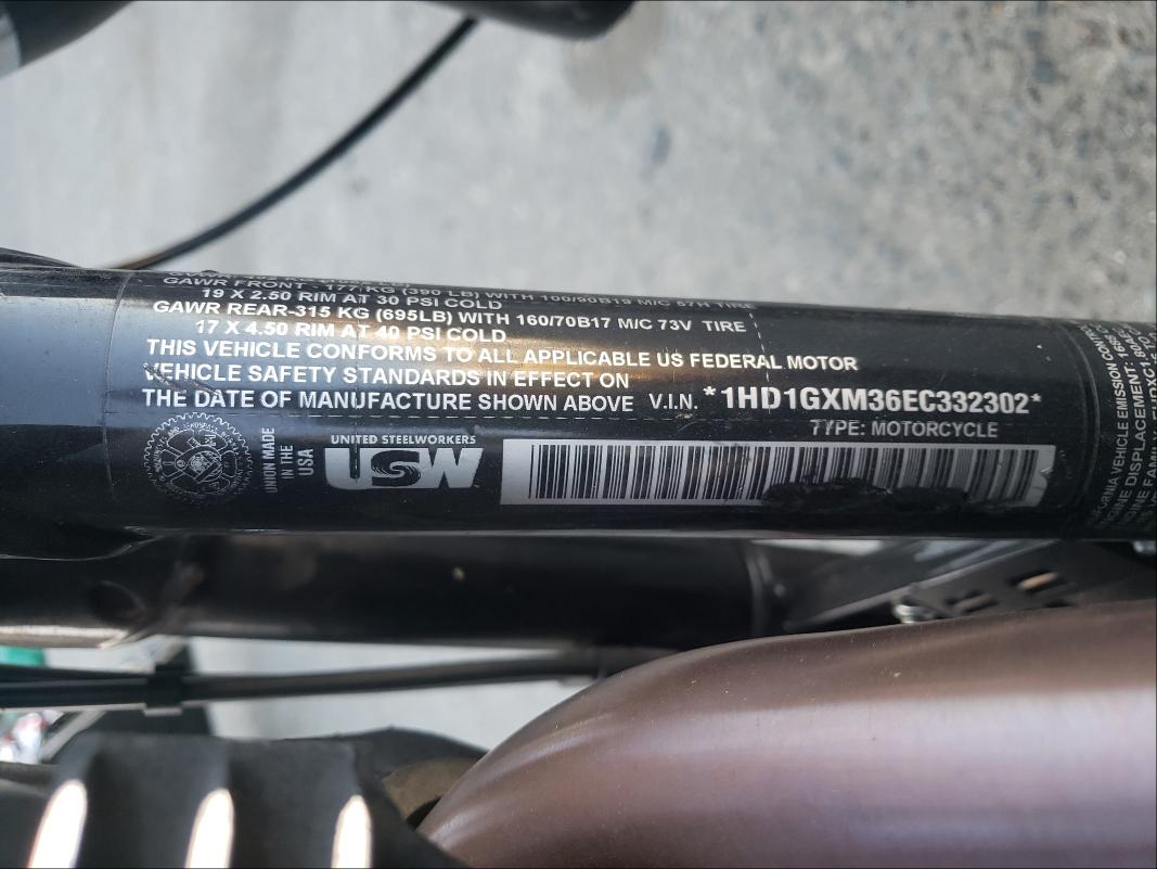 2014 HARLEY-DAVIDSON FXDB DYNA 1HD1GXM36EC332302